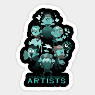 League of extraordinary artists Sticker